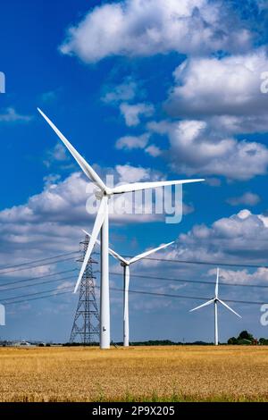 Windfarms in the UK Stock Photo