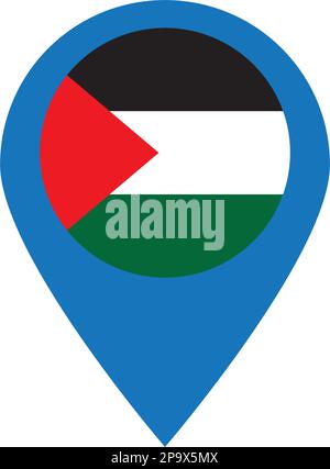 Palestine map icon vector illustration symbol design Stock Vector