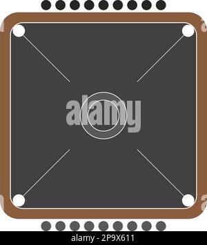 carrom table icon vector illustration symbol design Stock Vector