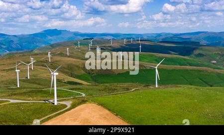 Windfarms in the UK Stock Photo