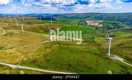 Windfarms in the UK Stock Photo