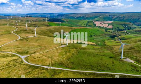 Windfarms in the UK Stock Photo