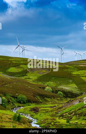 Fallago Rig Wind Farm On shore British Windfarms Fallago Rig Windfarm Stock Photo - Alamy