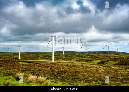 Fallago Rig Wind Farm On shore British Windfarms Fallago Rig Windfarm Stock Photo - Alamy