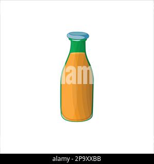 bottle glass juice vector art Stock Vector