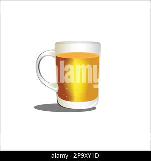 bottle glass juice vector art Stock Vector