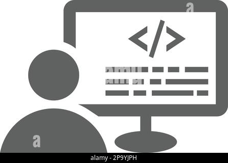 Coder, programmer icon. Beautiful design and fully editable vector for ...
