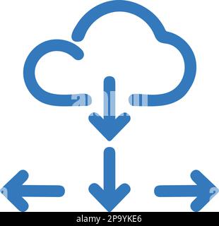 Cloud, computing, networking icon. Beautiful design and fully editable vector for commercial, print media, web or any type of design projects. Stock Vector