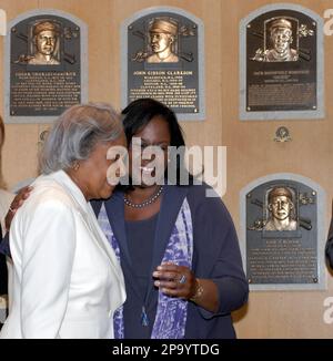 Jackie Robinson, Hall of Fame plaque, National Baseball Hall of Fame,  Cooperstown, NY. Elected 1962. (AP Photo Stock Photo - Alamy