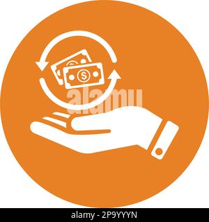 Quick money exchange icon. Beautiful, meticulously designed icon. Well organized and editable Vector for any uses. Stock Vector