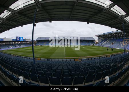 A general view of the stadium during the Sky Bet League 1 match Portsmouth vs Sheffield Wednesday at Fratton Park, Portsmouth, United Kingdom, 11th March 2023  (Photo by Arron Gent/News Images) Stock Photo