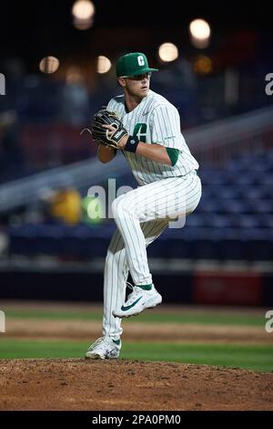 Charlotte 49ers relief pitcher Cameron Hansen (44) in action against the  UNCW Seahawks at Atrium Health Ballpark on March 8, 2023 in Kannapolis,  North Carolina. (Brian Westerholt/Four Seam Images via AP Stock