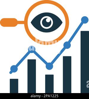 View, estimation, forecast icon use in mobile and app development or ...