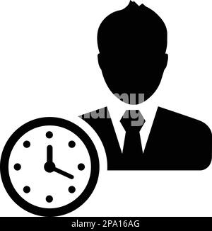Punctuality, schedule icon. Fully editable vector EPS use for printed ...