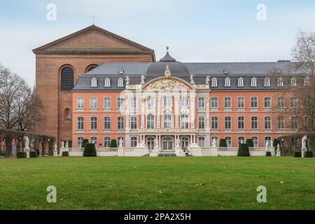 Electoral Palace and Aula Palatina (Basilica of Constantine) - Trier, Germany Stock Photo