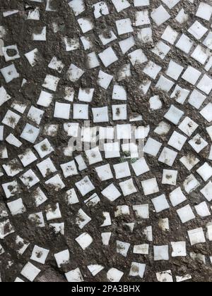 the texture is a mosaic of squares. background mosaic tile. Stock Photo