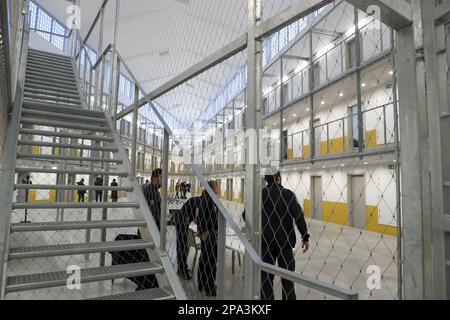 The new prison pictured during the transfer of 280 prisoners from the ...