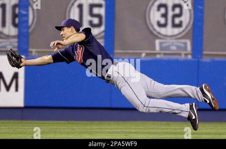 Cleveland Indians' Grady Sizemore steals second base as Cincinnati Reds  second baseman Brandon Phillips can't make the tag in the second inning of  a baseball game Friday, May 18, 2007, in Cleveland.