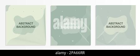 Abstract banner template with beautiful wavy lines and simple geometric shapes, modern design Stock Vector