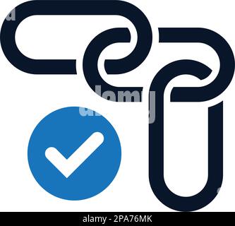 Backlink Checker icon - Simple editable vector EPS file. Stock Vector