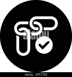 Backlink Checker icon - Simple editable vector EPS file. Stock Vector