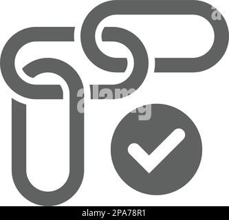 Backlink Checker icon - Simple editable vector EPS file. Stock Vector