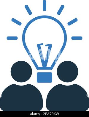 Brain storming icon - Simple editable vector EPS file. Stock Vector