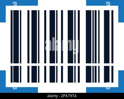 Bar code icon - Simple editable vector EPS file. Stock Vector