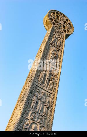 St Augustine's Cross commemorating the arrival of the Augustine of Canterbury in Pegwell Bay Kent Stock Photo