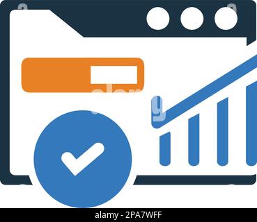 Page Rank checker icon - Perfect use for designing and developing websites, printed files and presentations, Promotional Materials and many more. Vect Stock Vector