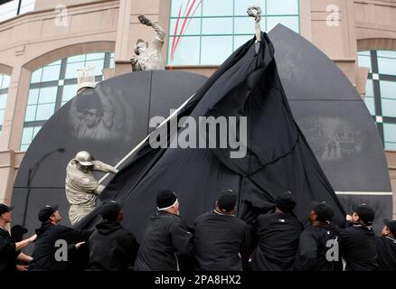 The Chicago White Sox unveil their 2005 World Series Championship banner  before the start of their opening day game against the Cleveland Indians on  April 2, 2006, in Chicago. (UPI Photo/Brian Kersey