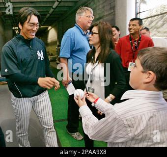 Hideki Matsui of the Los Angeles Angels bats against his former team, the  New York Yankees at Yankee Stadium in New York on Tuesday, July 20, 2010.  (Photo by John Dunn/Newsday/MCT/Sipa USA