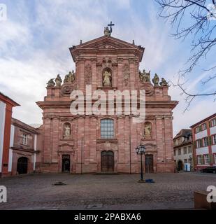 Jesuitenkirche (Jesuit Church) Facade - Heidelberg, Germany Stock Photo