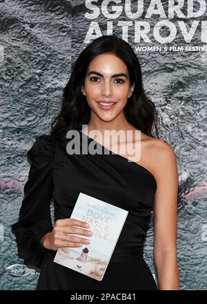 Milan, Italy. 11th Mar, 2023. Milan, Italy Rocio Munoz Morales presents his book WHERE THE SUN IS BORN during the Festival Sguardi Altrove 2023 In the picture: Rocio Munoz Morales with his book Credit: Independent Photo Agency/Alamy Live News Stock Photo