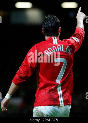 Manchester United's Cristiano Ronaldo celebrates scoring his sides first  goal of the game Stock Photo - Alamy