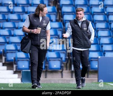 West Bromwich Albion coaches Michael Hefele and James Morrison arrives at the stadium before the Sky Bet Championship match West Bromwich Albion vs Huddersfield Town at The Hawthorns, West Bromwich, United Kingdom, 11th March 2023  (Photo by Steve Flynn/News Images) Stock Photo