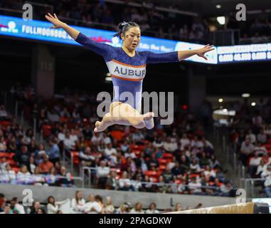 Auburn gymnast Sophia Groth competes during an NCAA gymnastics meet on ...