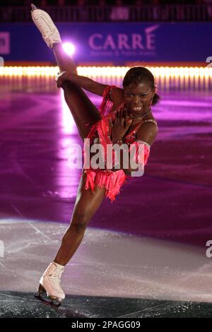 French figure skater Surya Bonaly performs during the 