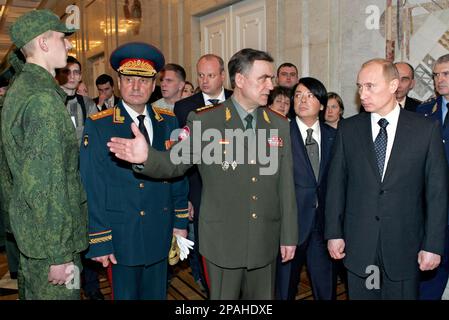 Putin and russian army generals on the Red Square. (Credit Image ...