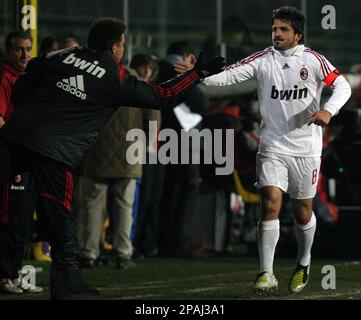 Ronaldo, Gattuso, Gilardino, AC Milan v Empoli