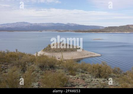 Lake Pleasant in Peoria, Arizona. Stock Photo