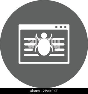 Web crawling icon - Use for commercial purposes, print media, web or any type of design projects. Vector EPS file. Stock Vector