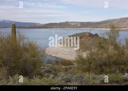 Lake Pleasant in Peoria, Arizona. Stock Photo