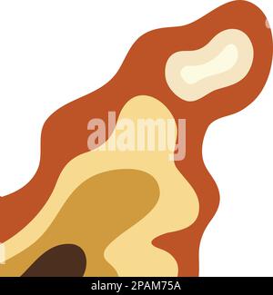 Topography abstract map contour landscape corner and texture background in a vector illustration Stock Vector