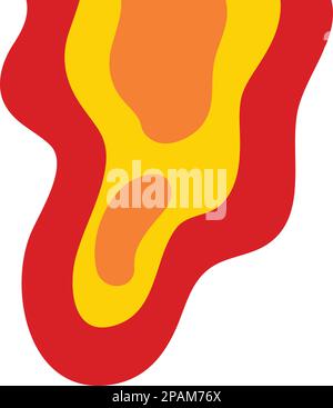Topography abstract map contour landscape corner and texture background in a vector illustration Stock Vector