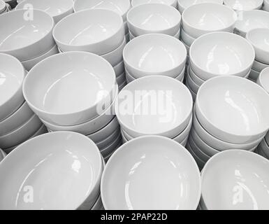 New bowls in a shop Stock Photo