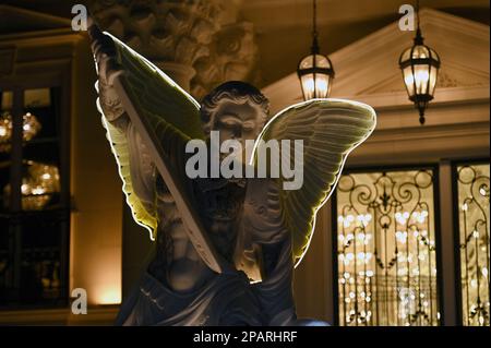 Los Angeles, USA. 11th Mar, 2023. Atmosphere at the the Philipp Plain Atelier Los Angeles fashion show collection at the Chateau Falcon in Bel Air, Los Angeles, CA, March 11, 2023. (Photo by Anthony Behar/Sipa USA) Credit: Sipa USA/Alamy Live News Stock Photo