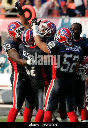 Buffalo Bills linebacker John DiGiorgio (52)during an NFL football game  against the New York Jets at Ralph Wilson Stadium in Orchard Park, N.Y.,  Sunday, Sept. 30, 2007. DiGiorgio, an undrafted free agent