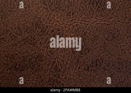 Textured brown suede leather,  soft pattern macro backdrop Stock Photo