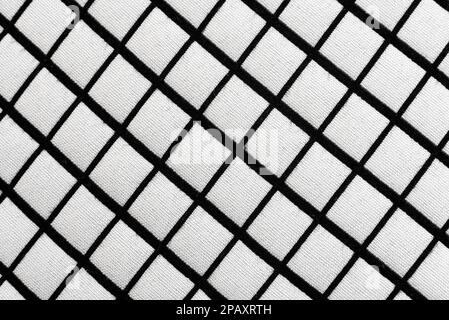 Plaid material. Texture or background of checkered fabric. Canvas. pattern Stock Photo